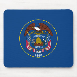 Utah State Flag Design Mouse Pad