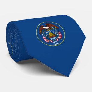 Utah State Flag Design Tie