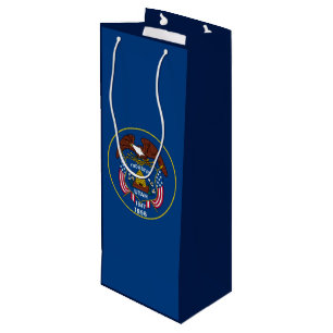 Utah State Flag Design Wine Gift Bag