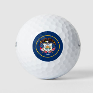 Utah State Flag Golf Balls