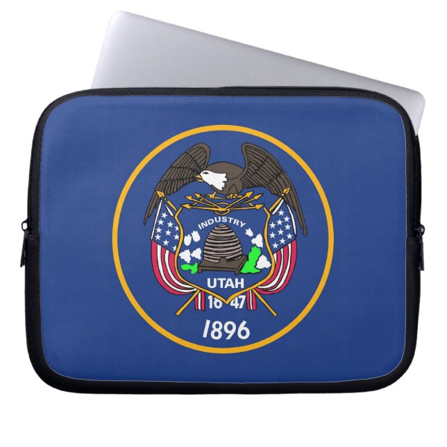 Utah State Flag Laptop Sleeve (Front)