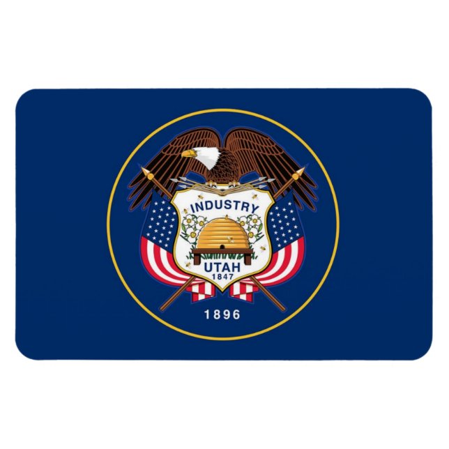 Utah State flag Magnet (Horizontal)