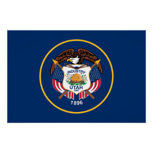 Utah State Flag Poster