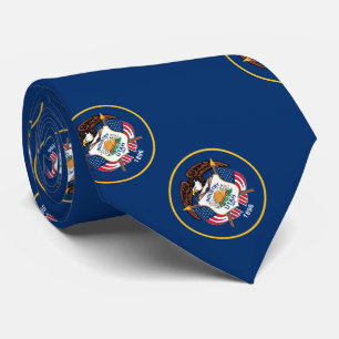 Utah State Flag Tie
