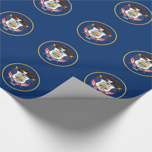 Utah State Flag Wrapping Paper (Corner)