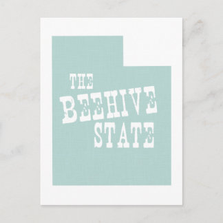 Utah State Motto Slogan Postcard