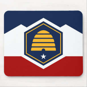 Utah state new flag symbol USA America Mouse Pad