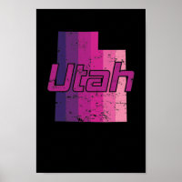 Utah State of Umrish map USA