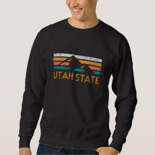 Utah State Retro Mountain Sweatshirt