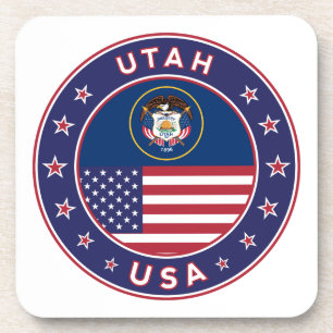 Utah sticker, phone case, tote bag, wall clock coaster