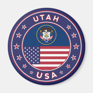 Utah sticker, phone case, tote bag, wall clock magnet