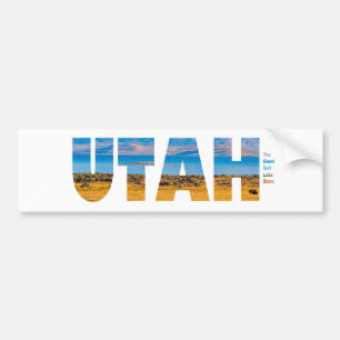 Utah The Great Salt Lake State Bumper Sticker