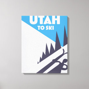 Utah To Ski Canvas Print