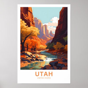 Utah United States Travel Print