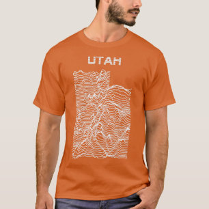 Utah Unknown Elevations Topography Map T-Shirt