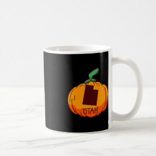 Utah US State Pumpkin Halloween Art Design Fall Se Coffee Mug