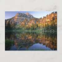 UTAH. USA. Mt. Magog reflected in White Pine