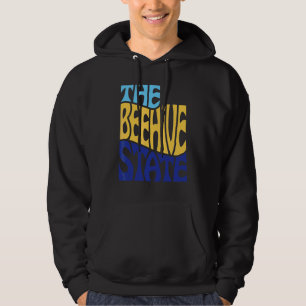 Utah Ut Us State Shape Motto Hoodie