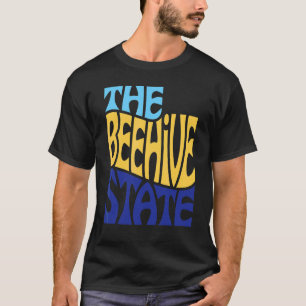 Utah Ut Us State Shape Motto T-Shirt