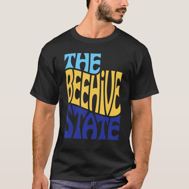 Utah Ut Us State Shape Motto T-Shirt (Front)
