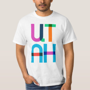 Utah Vintage Retro Colourful 80s Pop Art T-Shirt