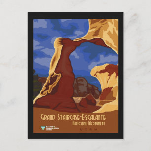 Utah Vintage Travel Poster National Monument Postcard