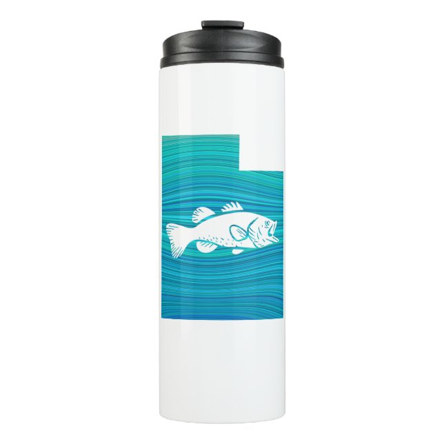 Utah Wave Fishing Thermal Tumbler (Front)