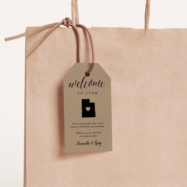 Utah Wedding Welcome Gift Tags (Creator Uploaded)