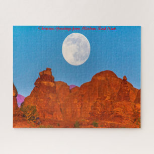Utah Windows Rock. Christmas Greetings Jigsaw Puzzle