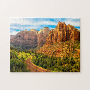 Utah Zion Mountains. Jigsaw Puzzle