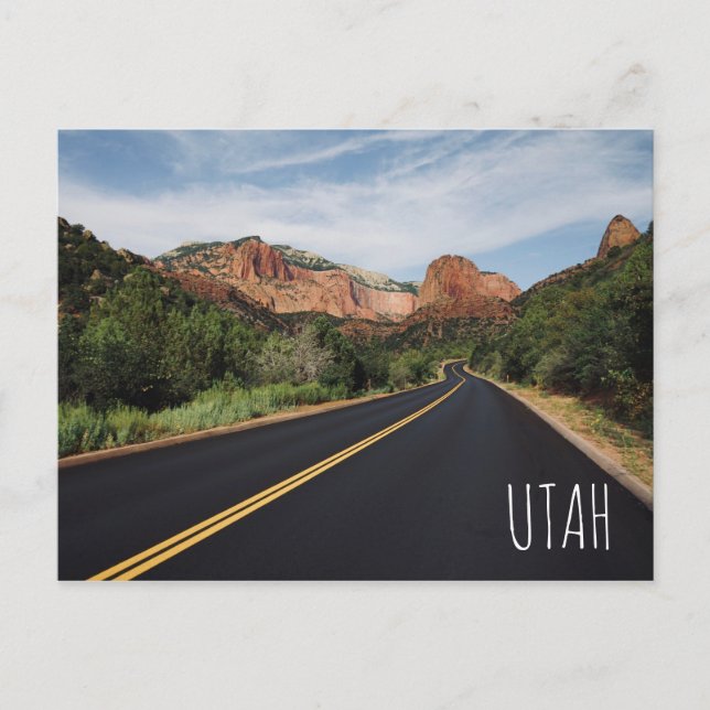 Utah Zion National Park Postcard (Front)