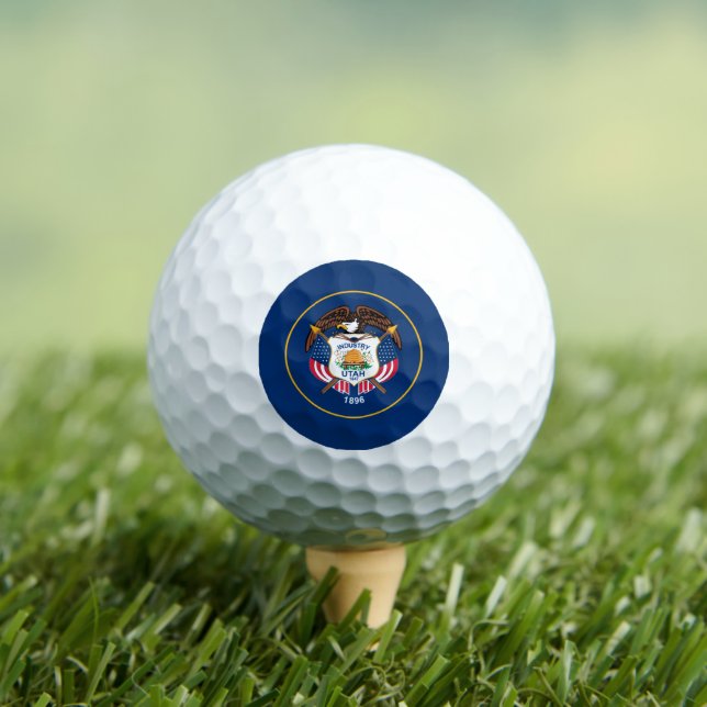 Utahn Flag, Flag of Utah Golf Balls (Insitu Tee)