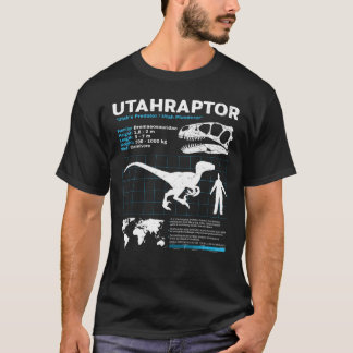 Utahraptor Fact Sheet T-Shirt
