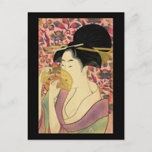 Utamaro Kitagawa Kushi Comb Postcard