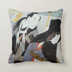 Utamaro: Lovers, 1797 Cushion