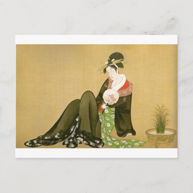 Utamaro -UKIYOE- Postcard (Front)