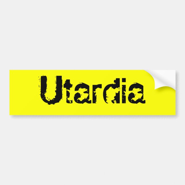 Utardia Bumper Sticker (Front)