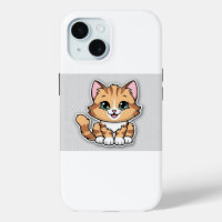 ute Cartoon Cat Illustration – Transparent Backgro