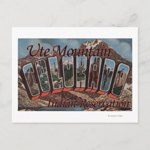 Ute Mountain Indian Reservation, Colorado Postcard