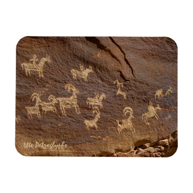 Ute Petroglyphs Magnet (Horizontal)