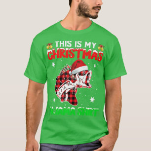 ute This Is My Christmas Pajama Xmas Lights Fish R T-Shirt