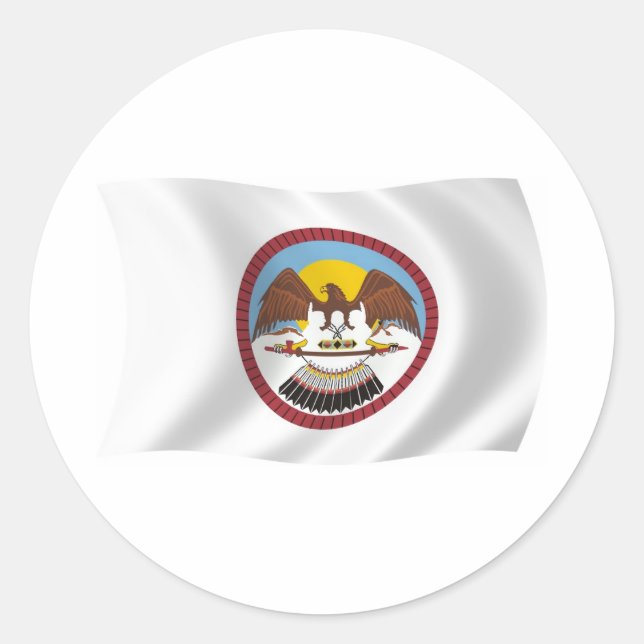 Ute Tribe Flag Sticker (Front)