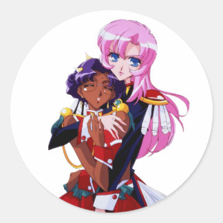 Utena and Anthy - Revolutionary Girl Utena Classic Round Sticker