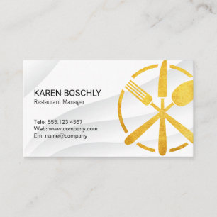 utensils business card