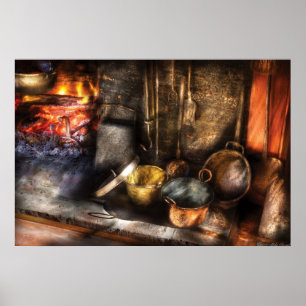 Utensils - Colonial Kitchen Poster