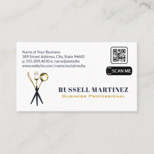 Utensils   QR Code Business Card