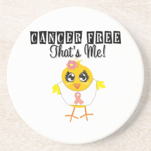 Uterine Cancer - Cancer Free That's Me Coaster