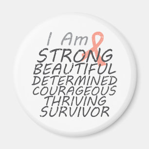 Uterine Cancer I Am Strong Survivor Magnet