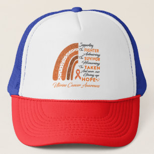 Uterine Cancer Warrior Supporting Fighter Trucker Hat