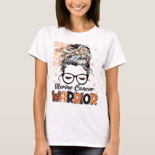 Uterine Cancer Warrior Women Girl Survivor T-Shirt